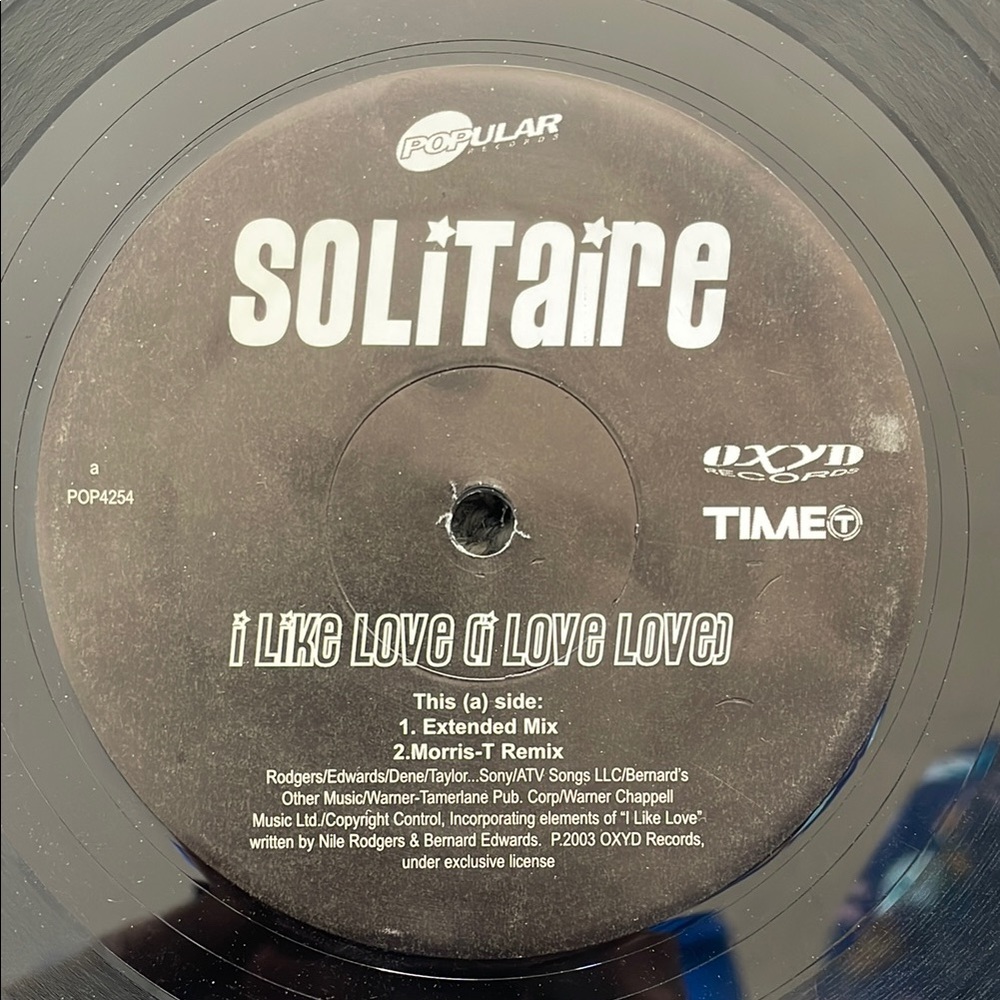 3/$30 Solitaire / 4 Strings  extended club mix DJ promo Vinyl Record 12”-